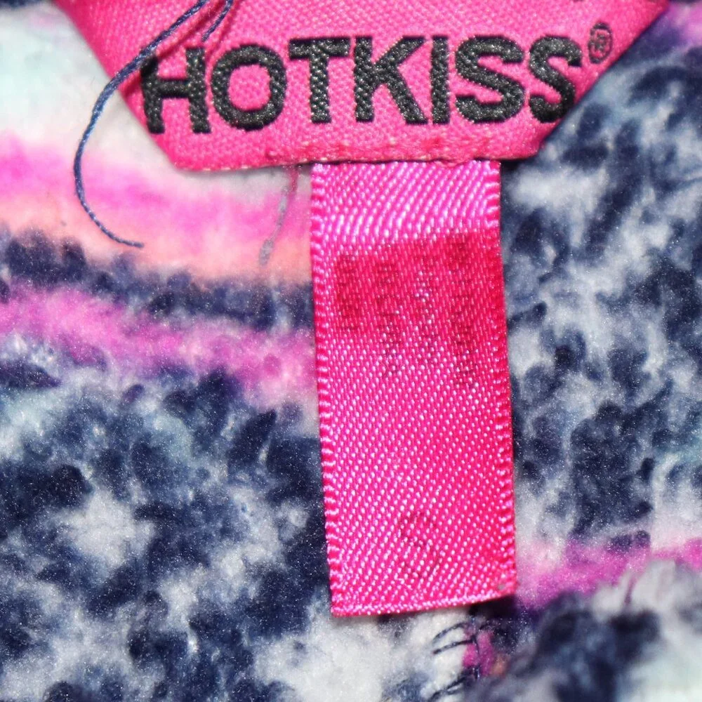 💙 Fuzzy Fleece Pajama Pants · Hot Kiss · Pink + Blue · S 💙